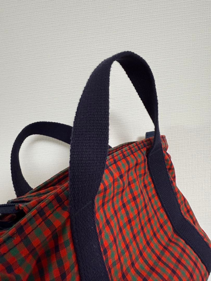 ファミリア familiar ふるさと納税 ショルダーバッグ 赤チェック 西脇市