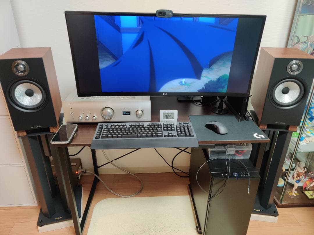 高級 天然白大理石 オーディオボード○350×250×42○5面磨き