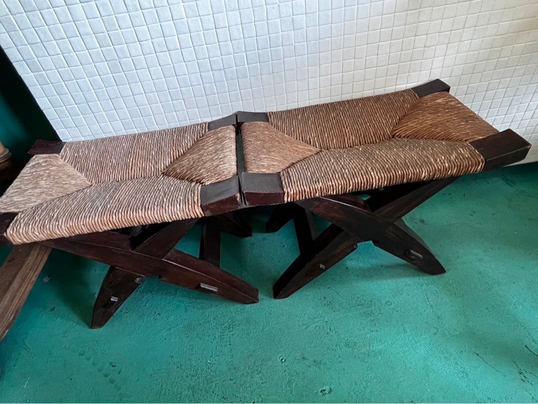 希少　松本民芸　スツール　2脚セット　民芸家具