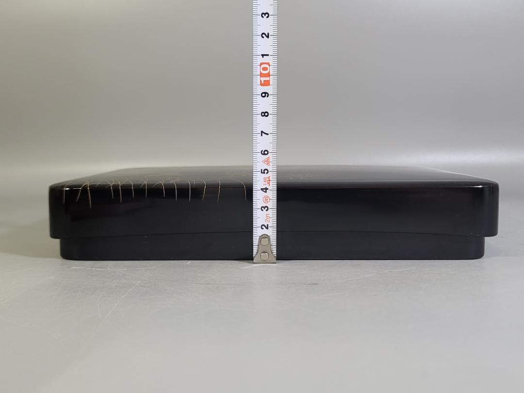 輪島塗 花草蒔絵 硯箱 未使用 美品 DT604