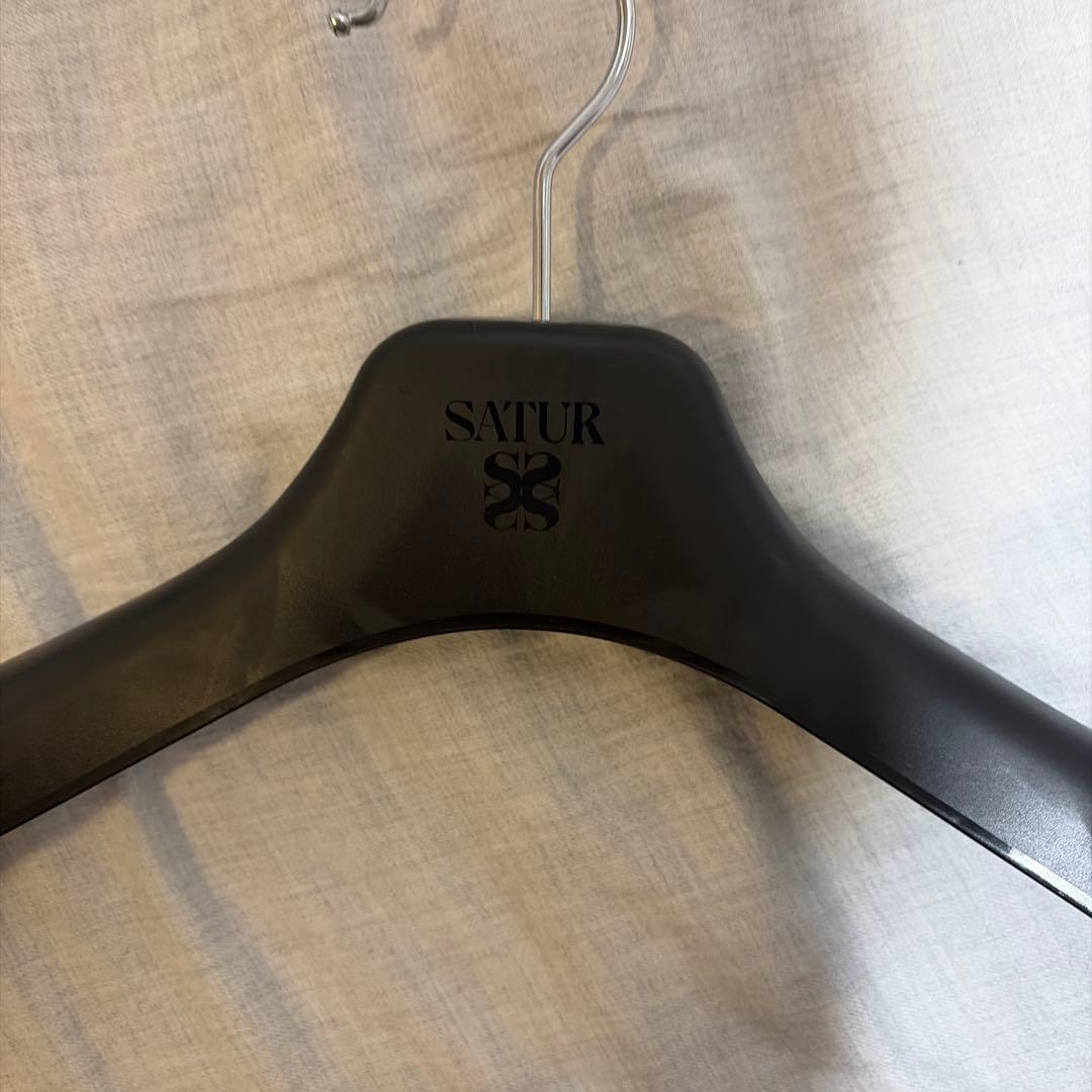 SATUR ルーズフィットオープンカラージャケット 専用ハンガー付き