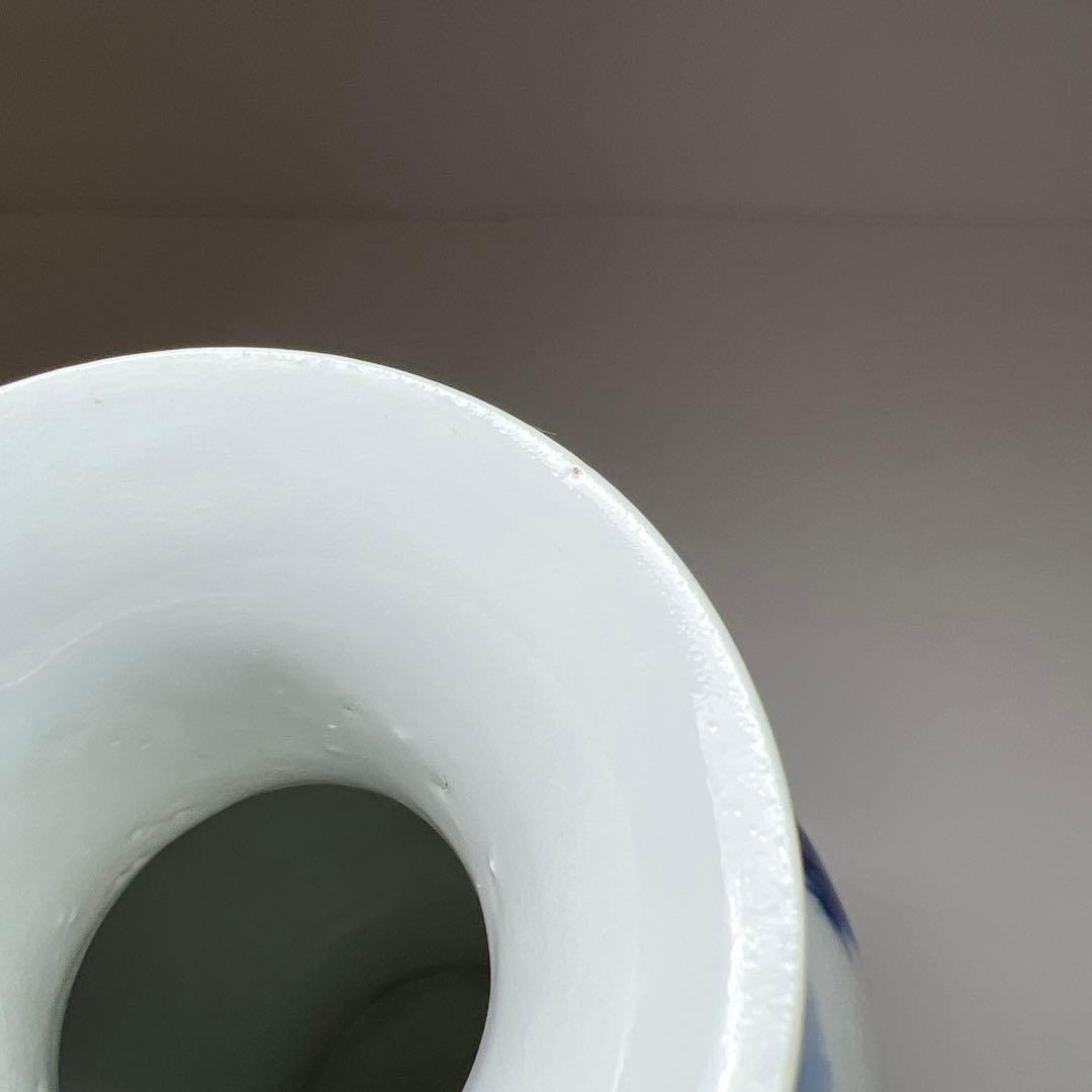 中国清時代大清康熙年製青花花瓶高さ16.7㎝ 東Y7-0605⭐︎2Fトヒサ