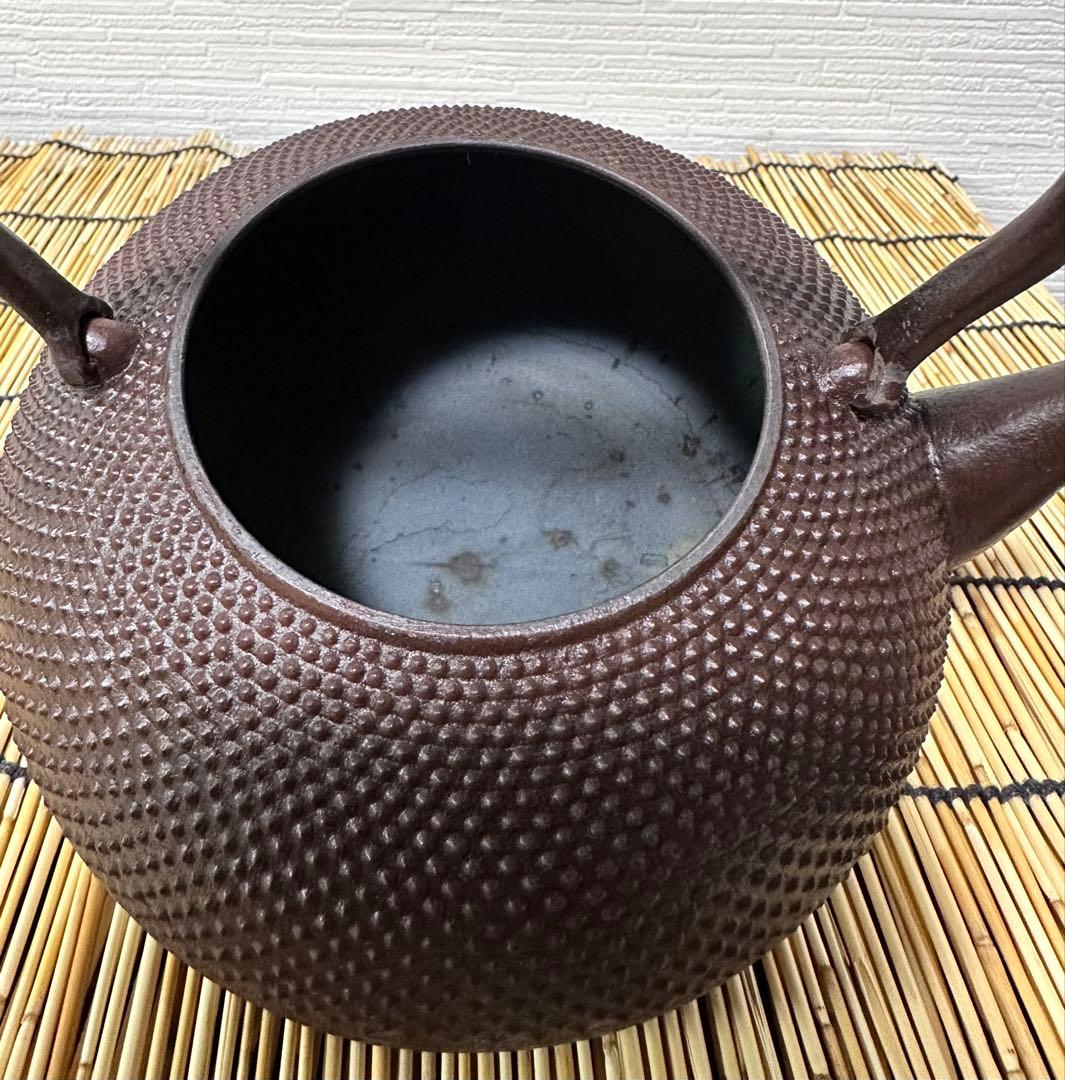 ほぼ未使用品　岩手県奥州水沢幸工芸　現代の名工 佐藤勝久造　１５型　南部鉄瓶