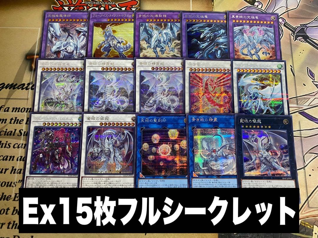 遊戯王 本格構築済み 青眼の白龍 デッキ　ブルーアイズ 赤き竜 白き乙女 青眼