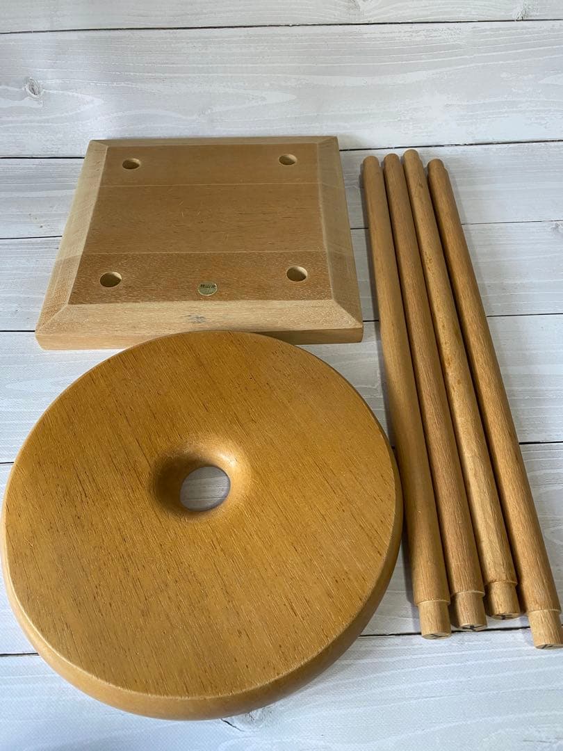 組みひも台　組紐　丸台　フルセット　組玉40個　糸14本付