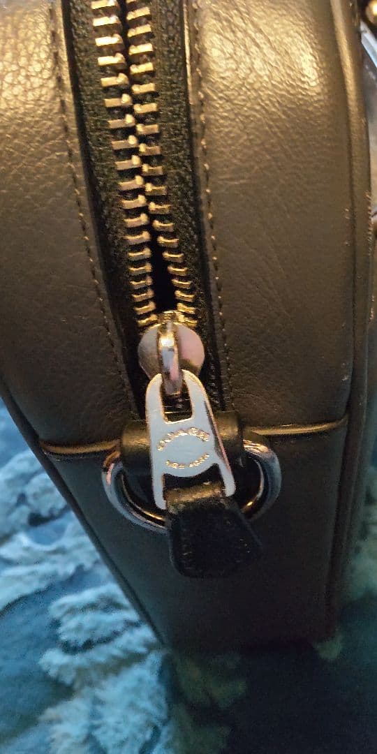 レザー ビジネスバッグ グレー/ベージュ