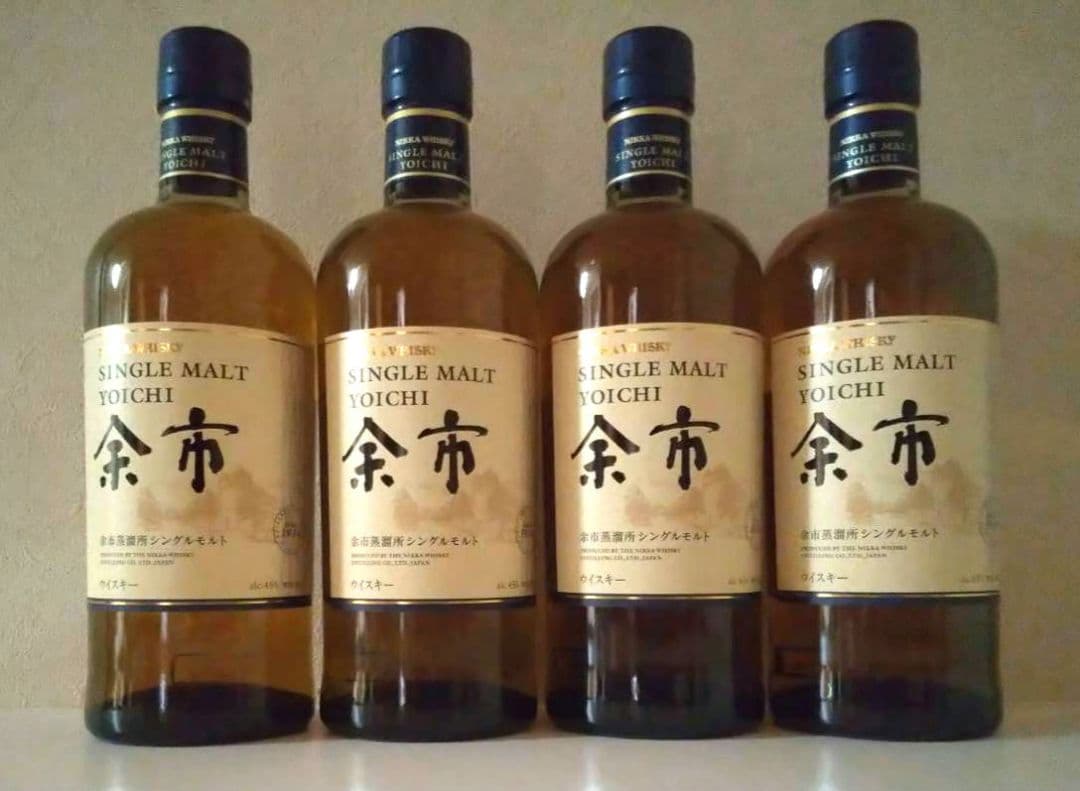 余市 シングルモルトウイスキー 700ml 4本セット