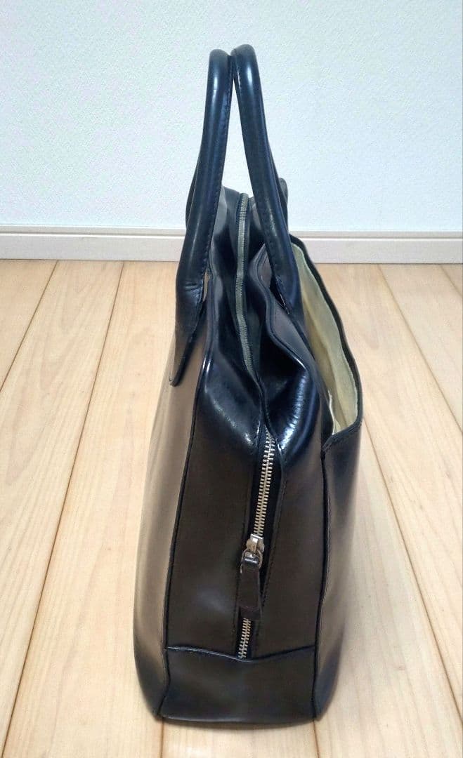 ラルフローレン 黒 レザー ビジネスバッグ