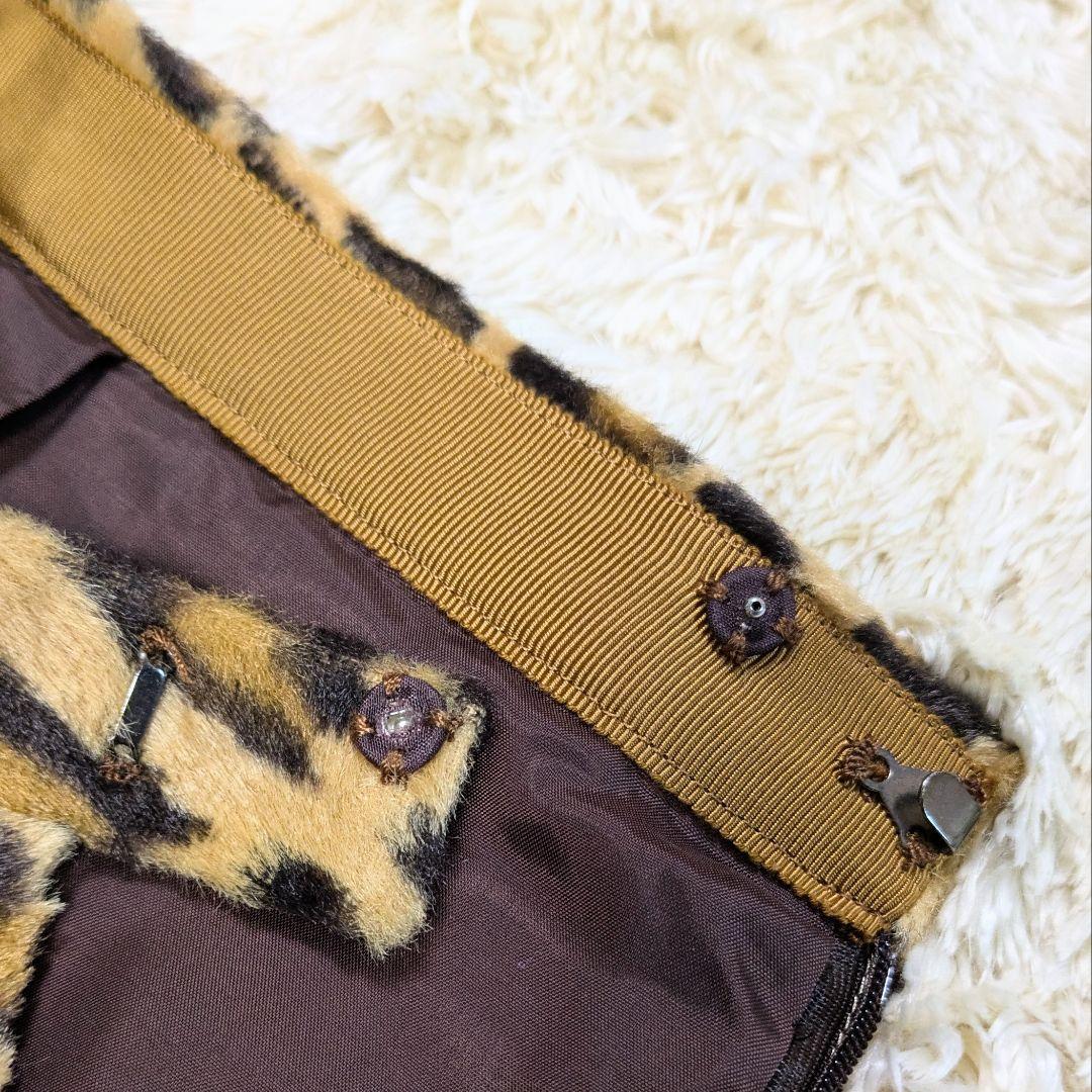 【新品】伊太利屋 レオパード柄 スカート 11号 ロングシーズン アニマル調