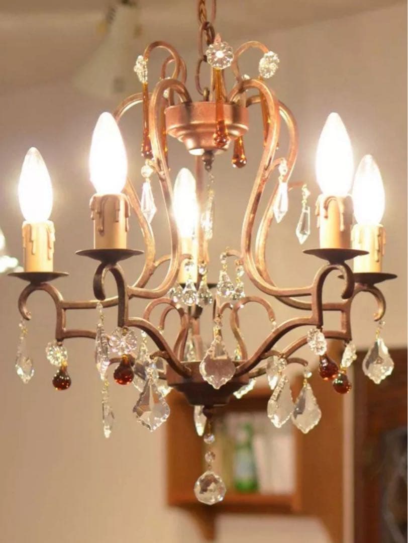 ぐり様専用 Handleオリジナルアンティーク風シャンデリア(ラルム・L）