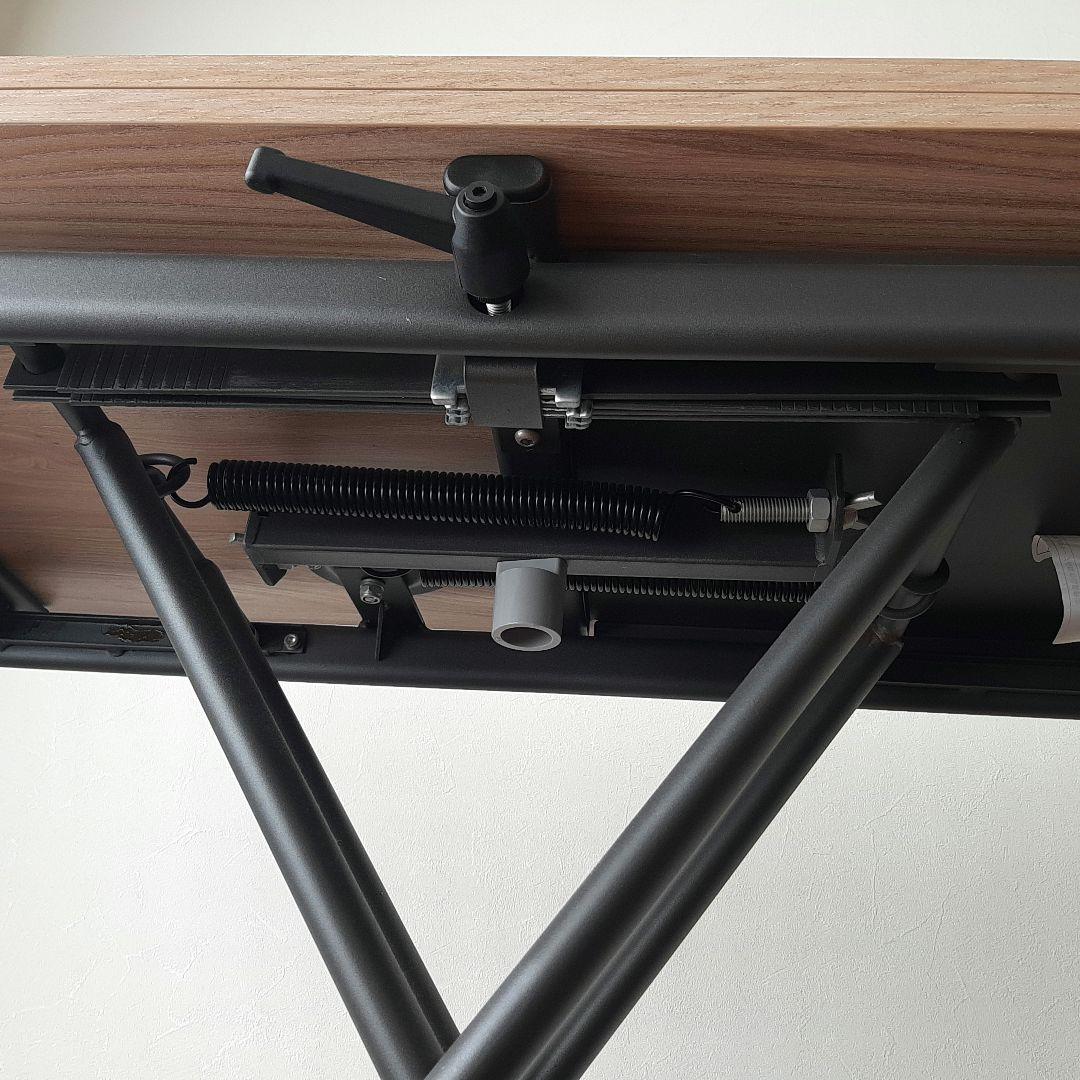 萩原 昇降テーブル KT-3195NA 拡張 高さ調節 ダイニング 作業 来客