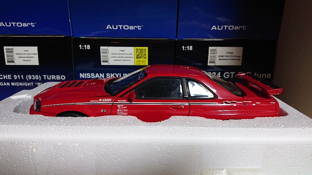 オートアート 1/18 日産 スカイライン GT-R R34 R-tune