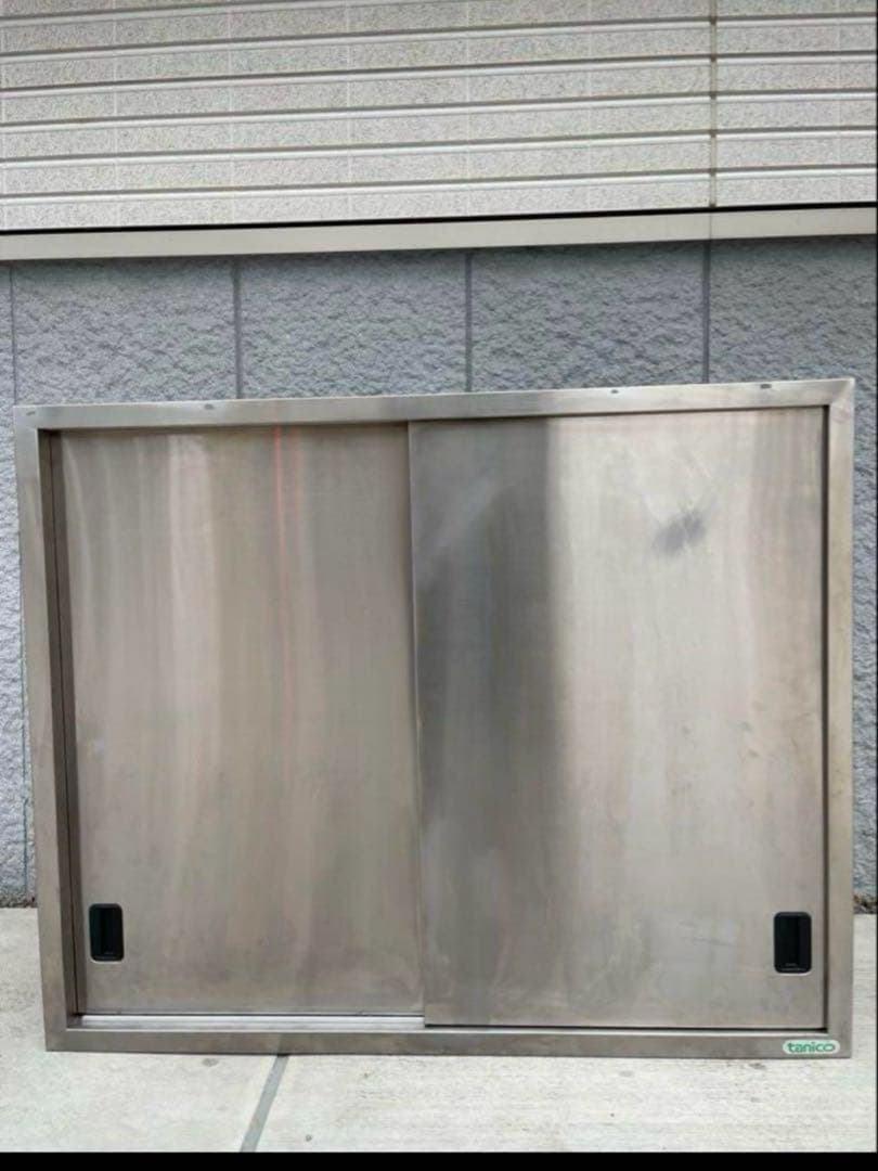 ステンレス 天吊り 戸棚 W150×D35×H45cm 棚 天板吊り 天吊り棚