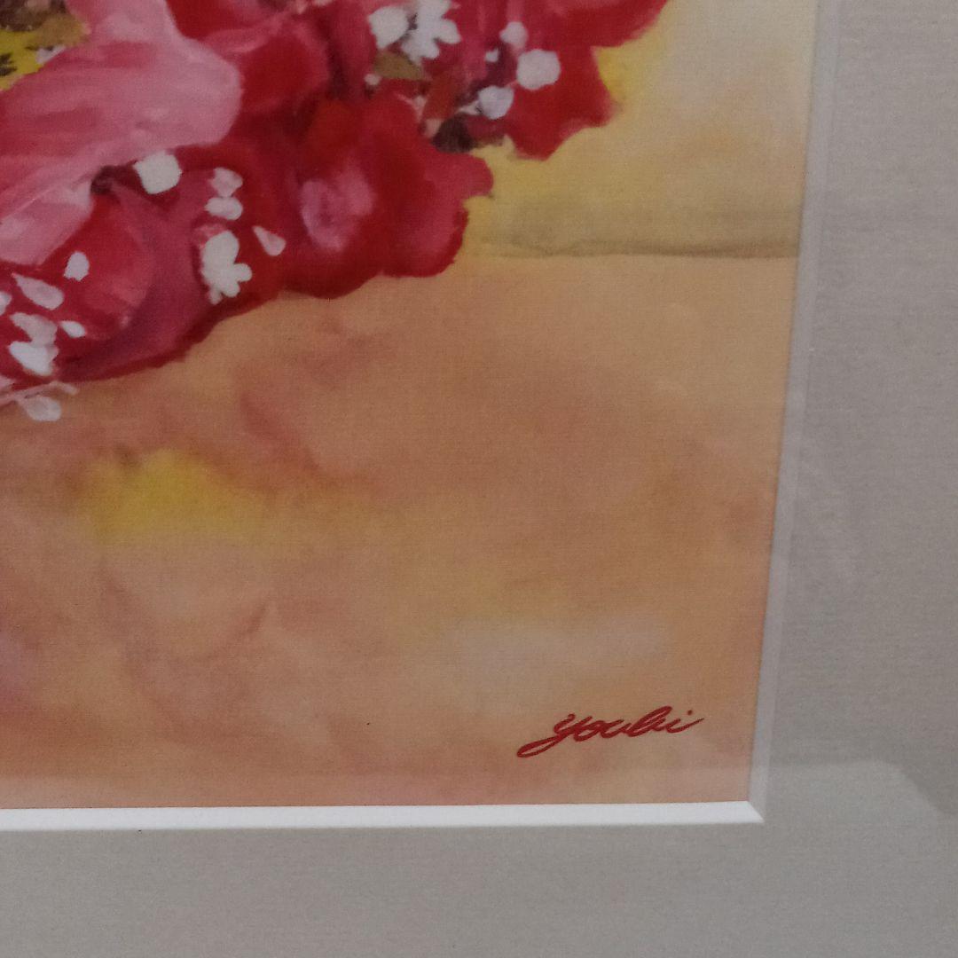 値下げ幸せのブーケ　著名風水師と新進気女流画家とのコラボレーション  F6