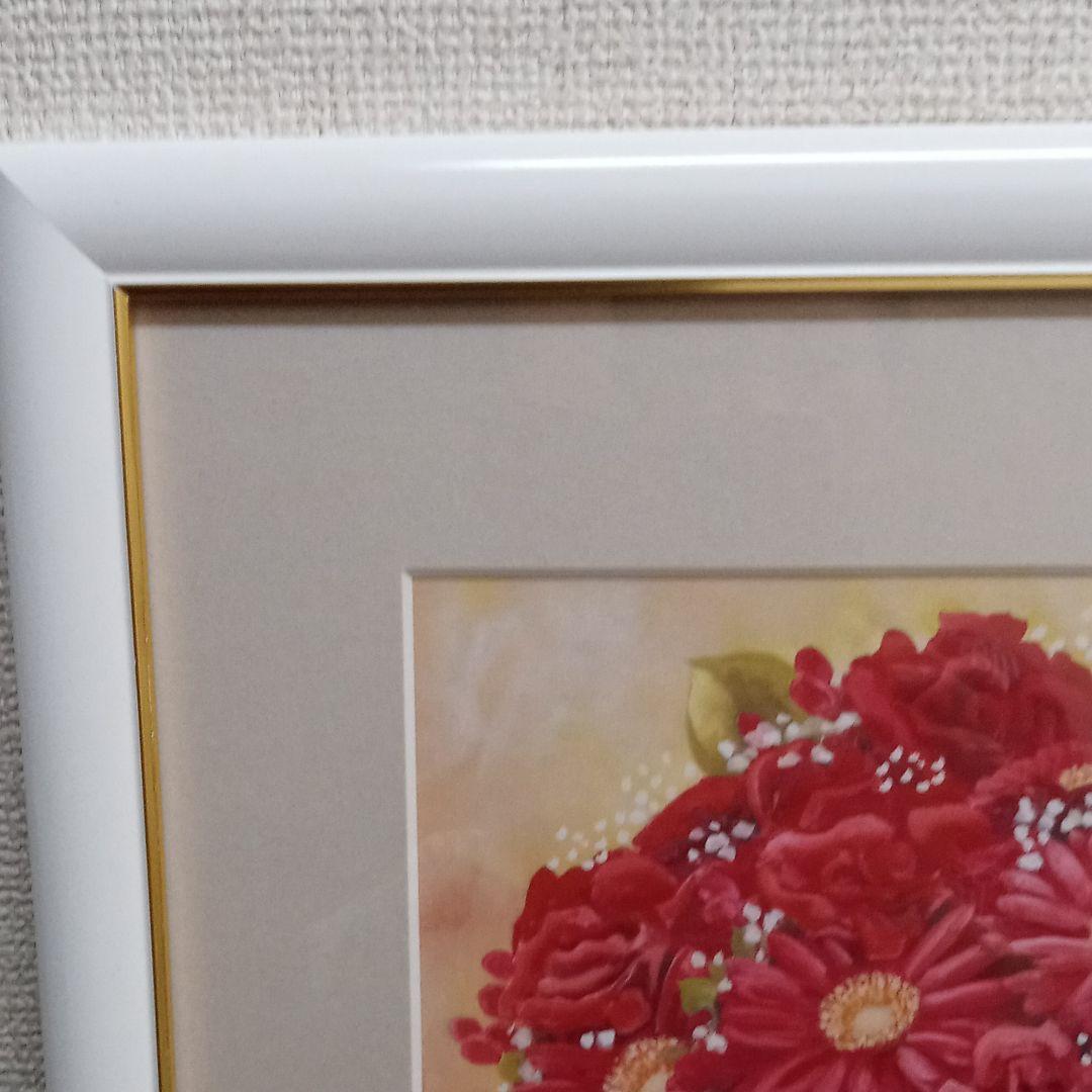 値下げ幸せのブーケ　著名風水師と新進気女流画家とのコラボレーション  F6