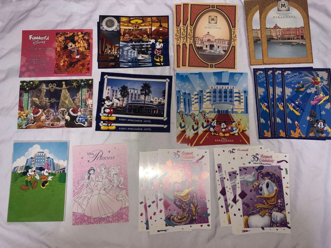 限定!!ディズニートレーディングカードポストカード50点以上福袋にも