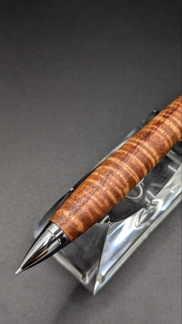 232ペン工房翌檜 極上 ハワイアンカーリーコア 木軸シャーペン 木軸