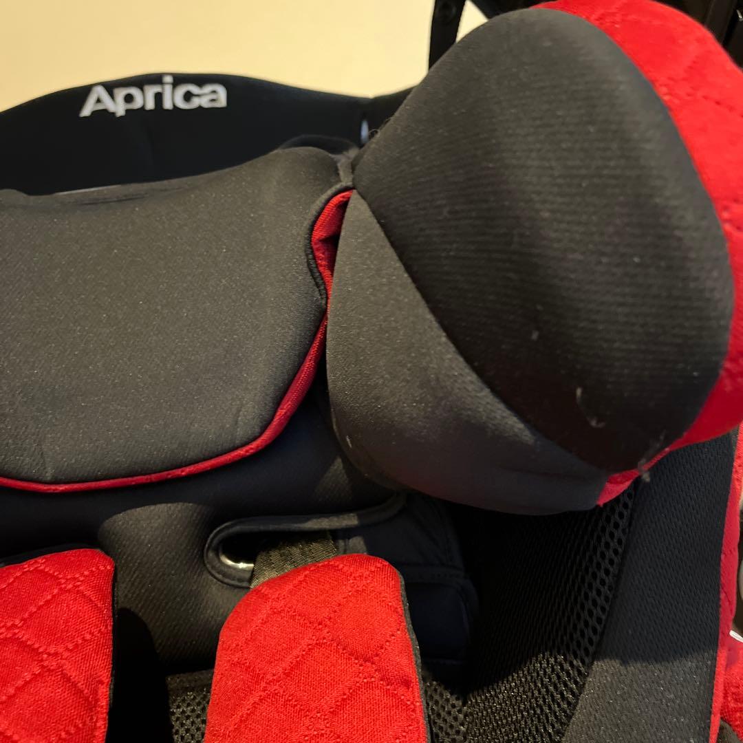 Aprica 赤黒 フラディア グロウ チャイルドシート ISOFIX
