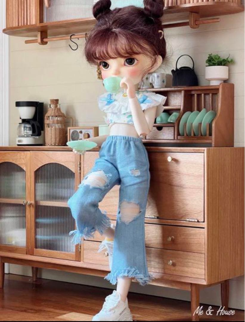 1/6サイズ　ミニチュア　キャビネット+ウォールカップボード