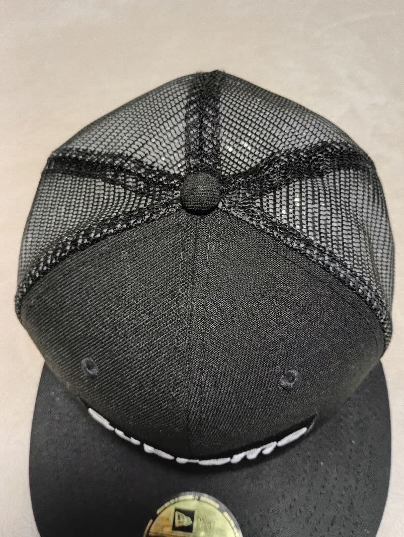 Supreme ベースボールキャップ 黒 7 3/8 メッシュ