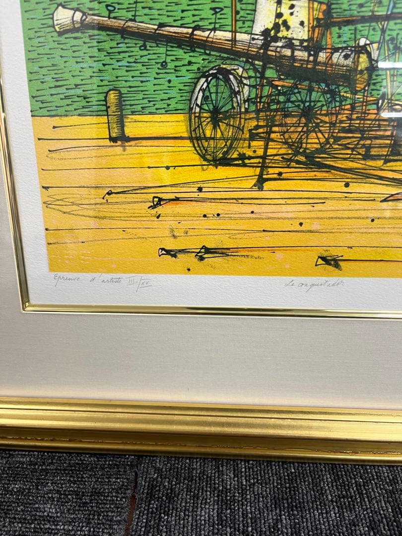 リトグラフ Jean Carzou ジャン・カルズー　コキスタンドール