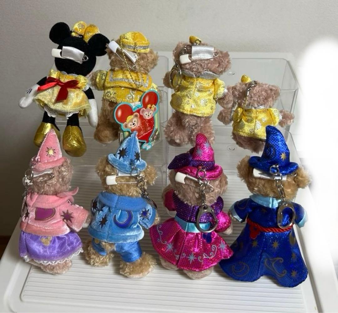 ダッフィー、シェリーメイぬいぐるみバッチ、ぬいぐるみストラップ、10、30周年