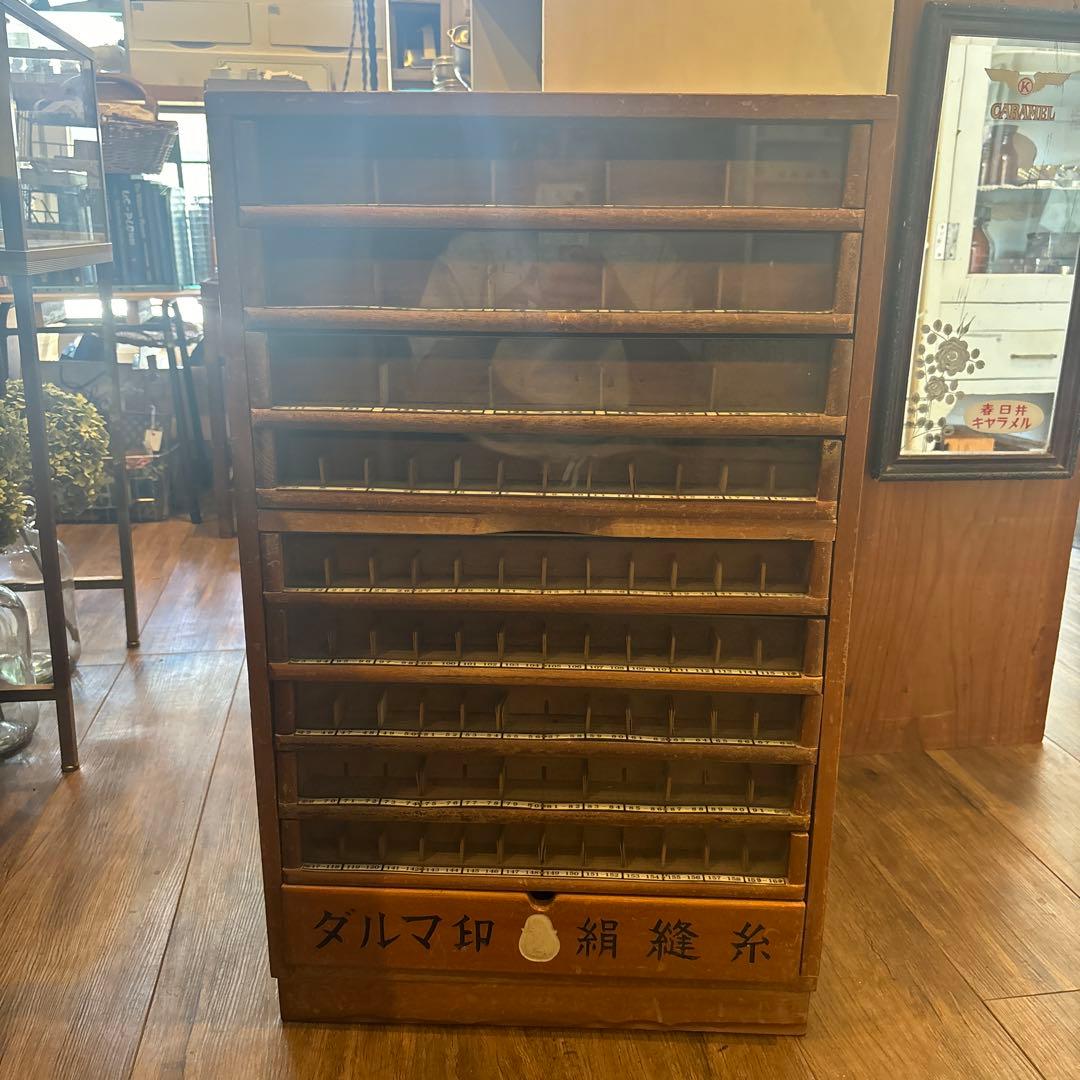 希少】昭和レトロ糸ケースディスプレイケース什器