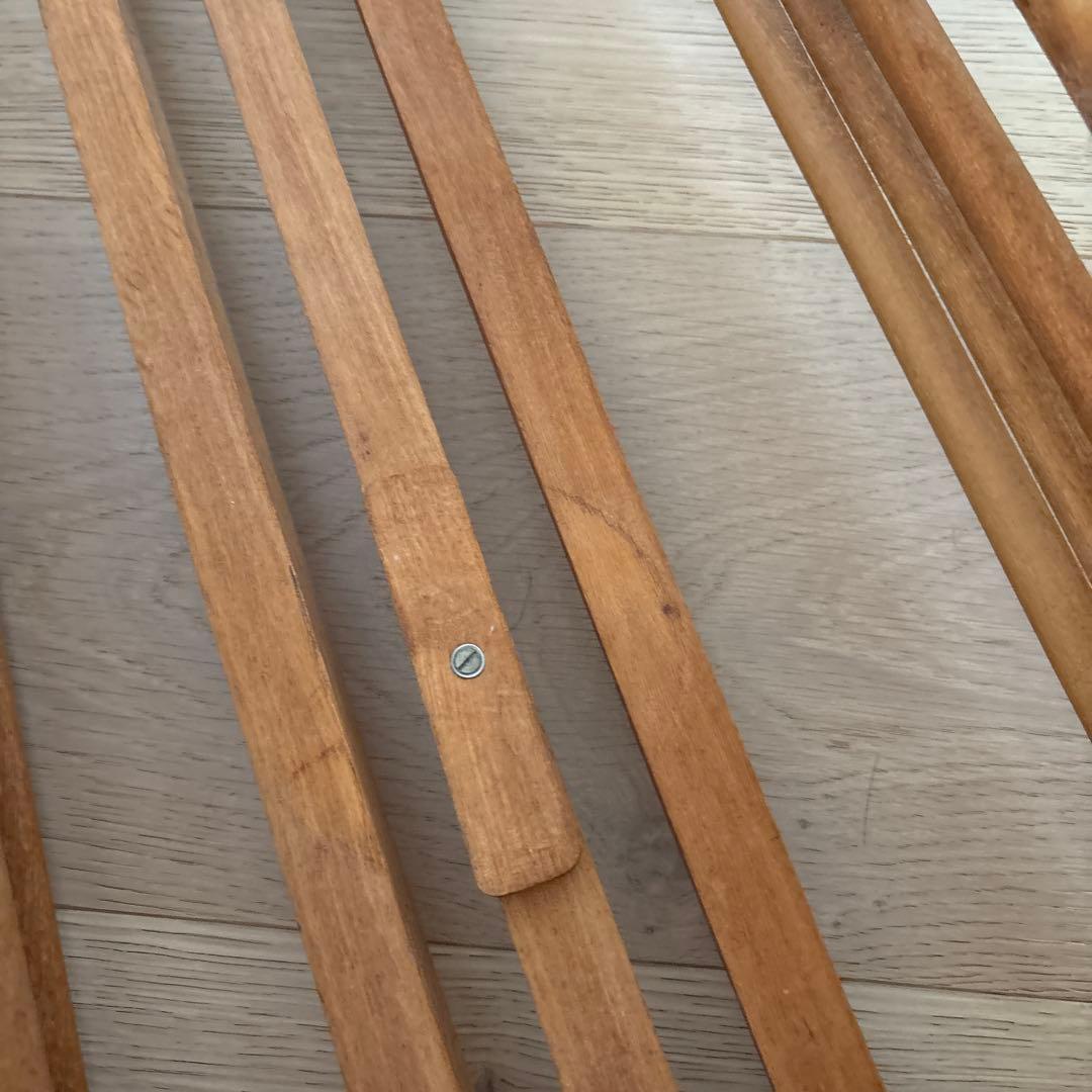 天然木製折りたたみランドリードライヤー ハンガー アンティーク