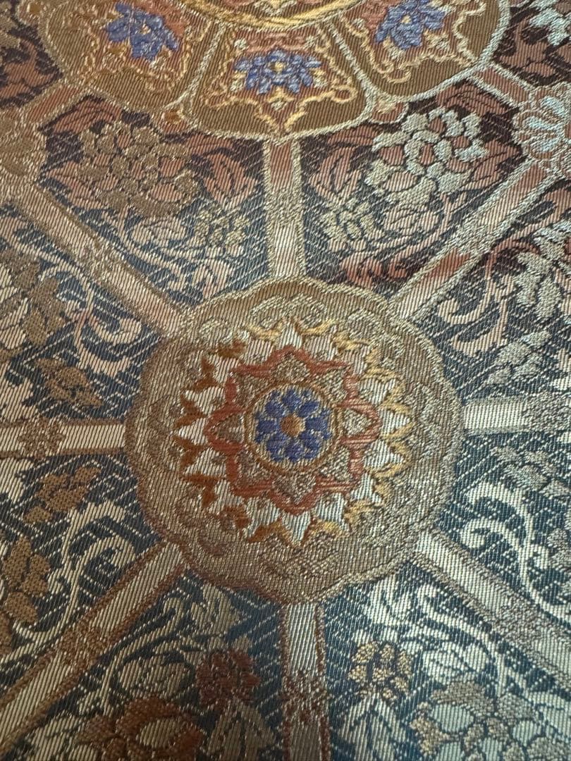 1939 袋帯 古代彫金紋 西陣織 金糸 高級上質上品 約440cm未使用