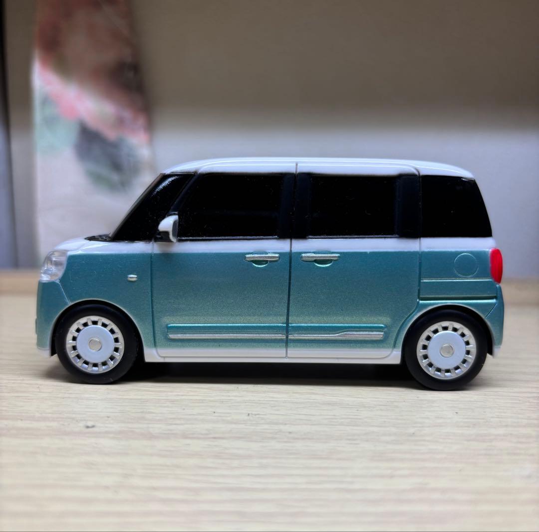 新型ムーヴキャンバス ミニカー プルバックカー ストライプス レイクブルー