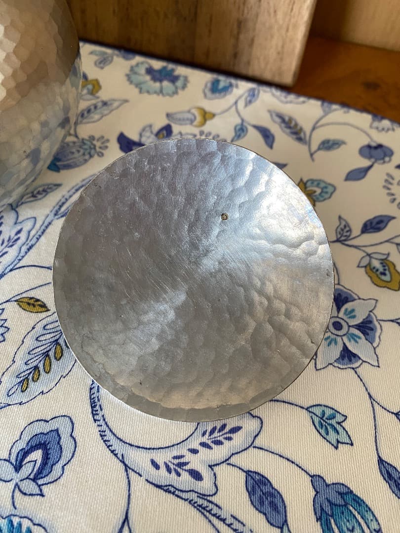 25日迄 ¥45,000からお値下げ中　純錫（540g）　湯沸かし　茶道具