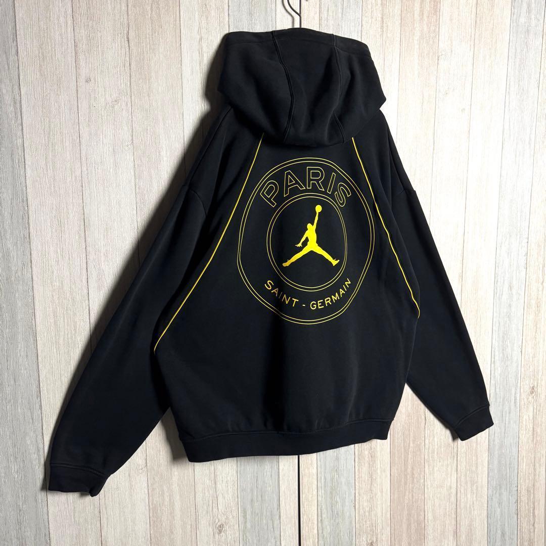 3396【希少・人気】ジョーダン×パリサンジェルマン ジャンプマンロゴ パーカー