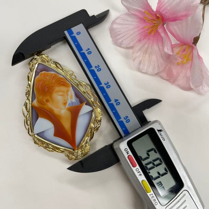 K18 カメオ ブローチ&トップ 卸売