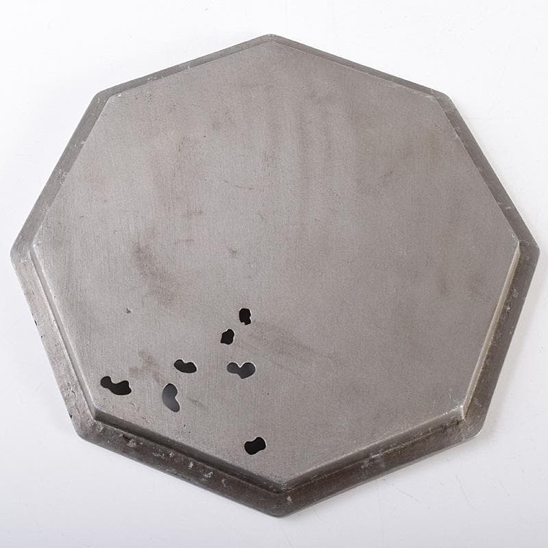 中国古銅漢詩花刻斑竹細工八角香炉在銘UR7587