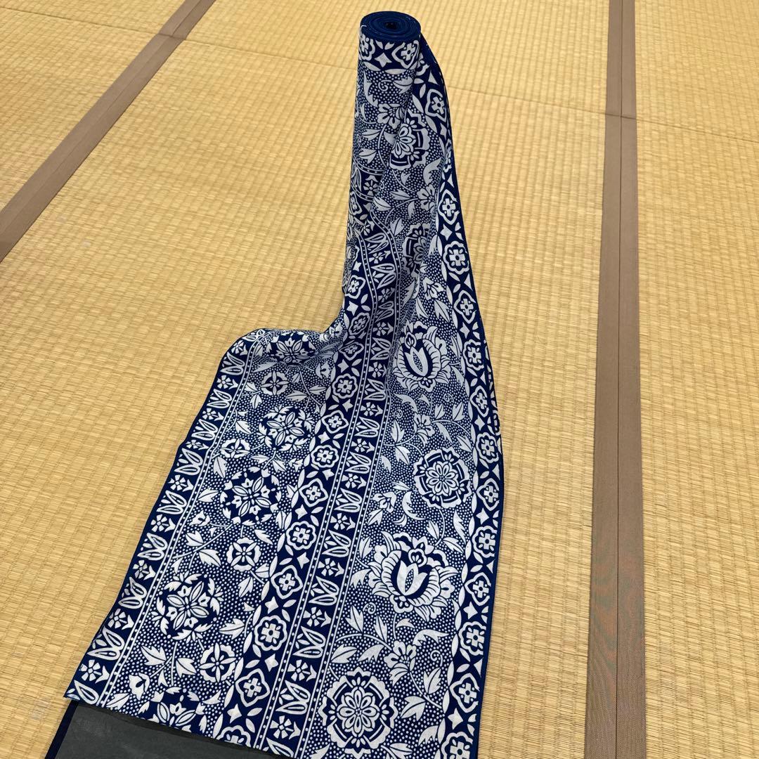 高級手芸　本染ゆかた反物　更紗