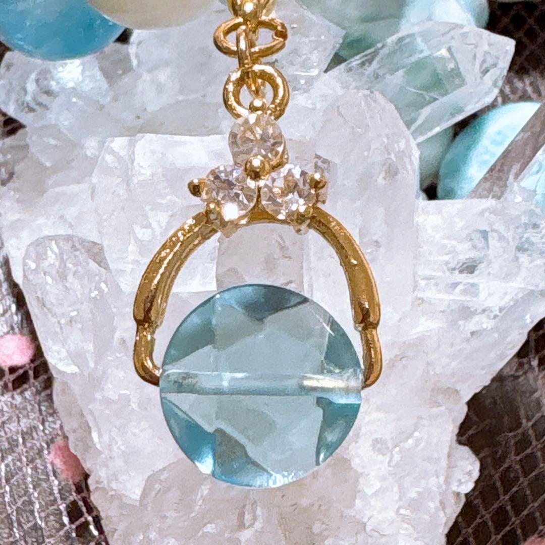 Berry様♥️ラリマー 大玉16.6mm＆ブルートパーズ天然石ブレスレット