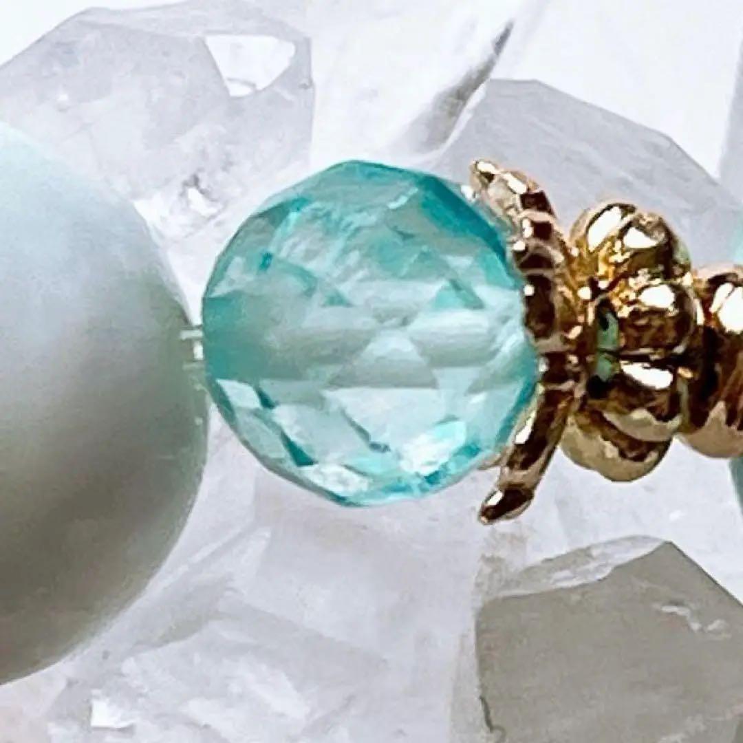 Berry様♥️ラリマー 大玉16.6mm＆ブルートパーズ天然石ブレスレット