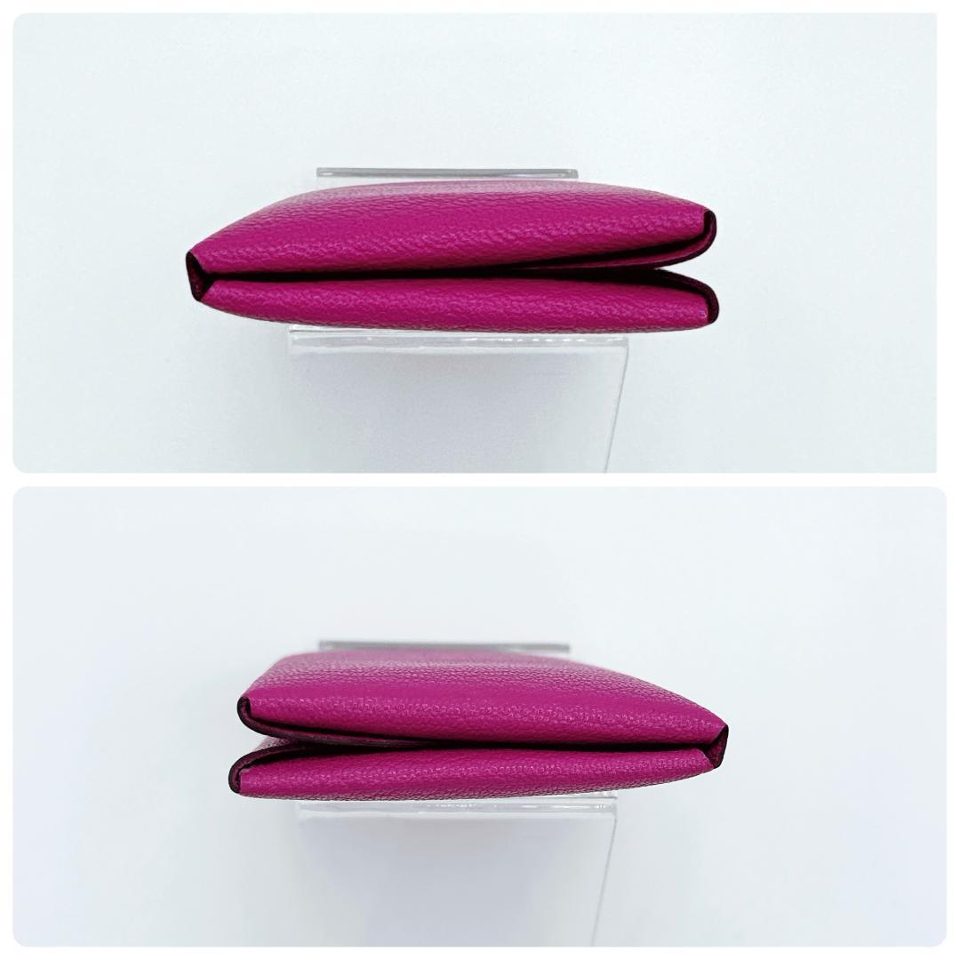 エルメス カルヴィ デュオ カードケース ミニ財布 小銭入れ Z シェブルミゾル