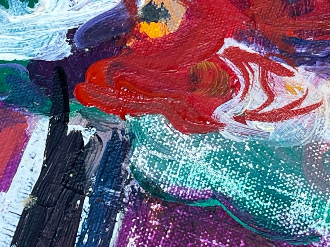 角卓 Taku kado 「華(幼花)」油絵 油彩 肉筆 / 真作保証 角卓 Taku