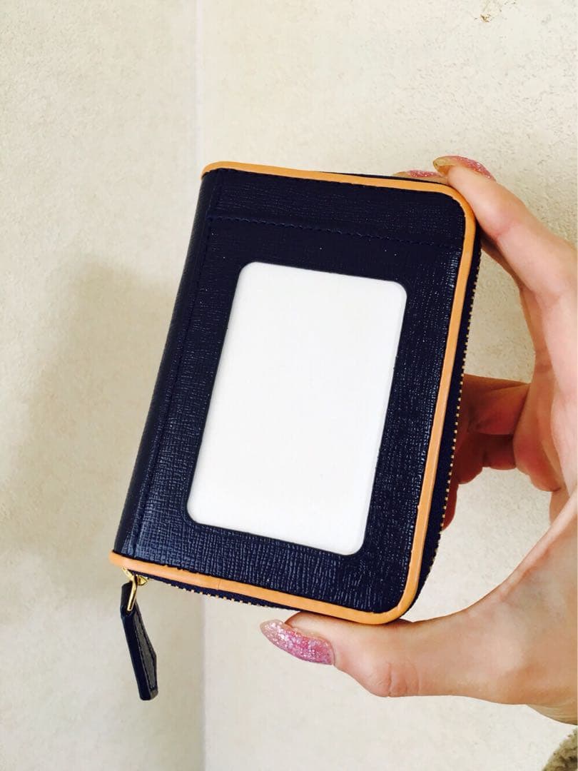 サマンサタバサ プチチョイス　ネイビー紺キャメル　カードケース　ケース新品