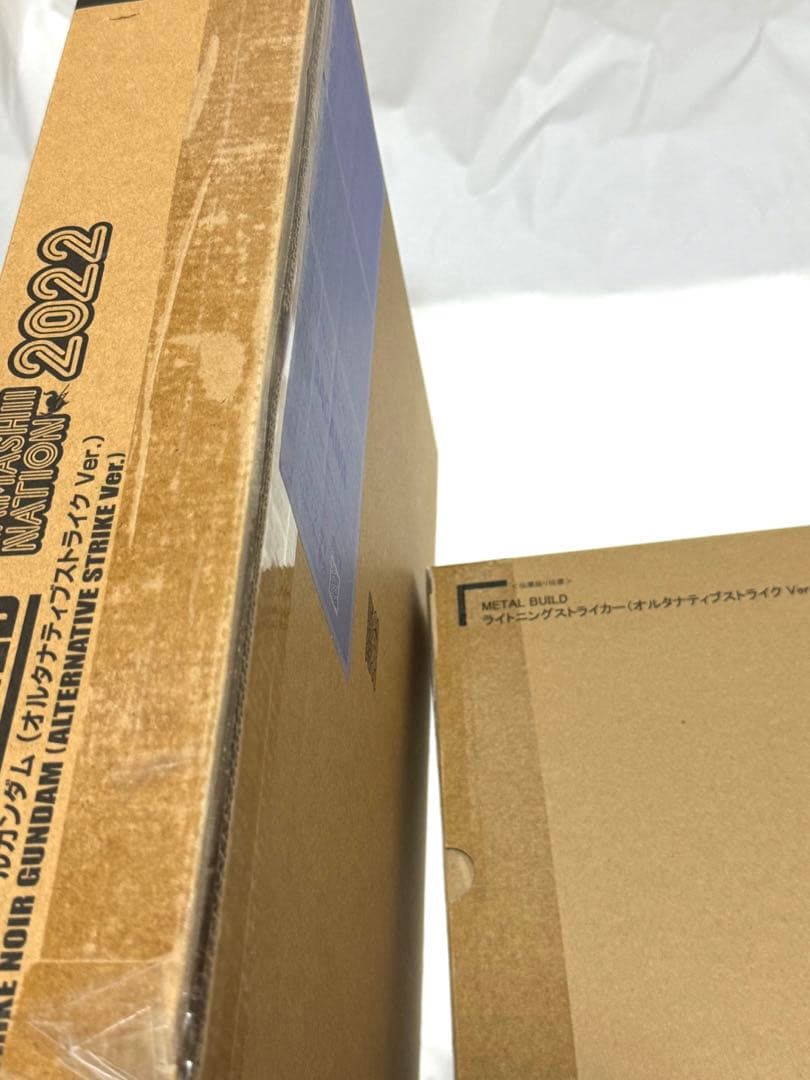 未開封 メタルビルド　ストライクノワール、ライトニングストライカー