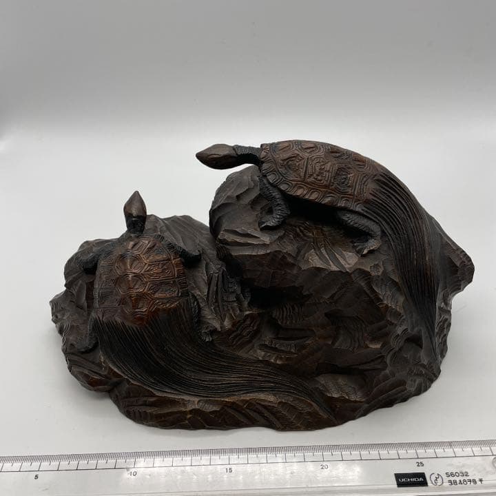 亀の一刀彫 美品 亀の一刀彫 美品