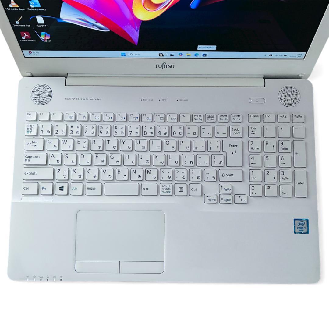 富士通✨Core i7✨SSD512GB✨16GB✨オフィス2024✨Win11