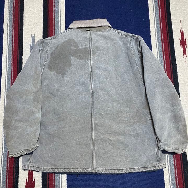 90s 古着 カーハート ダック地 ジャケット ビッグシルエット ロゴタグ