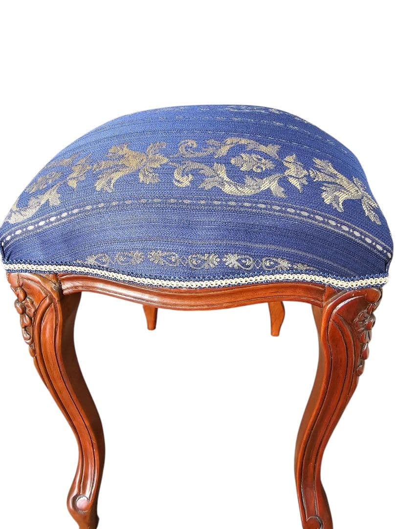 猫脚 アンティーク オットマン チェア スツール 姫家具 ロココ調