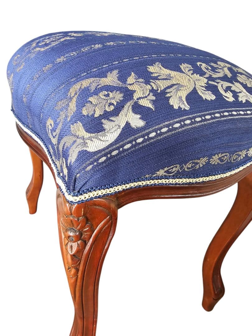 猫脚 アンティーク オットマン チェア スツール 姫家具 ロココ調