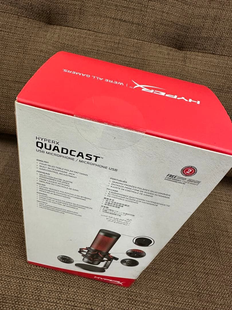 ① 【未開封】HYPERX QUADCAST USBマイク