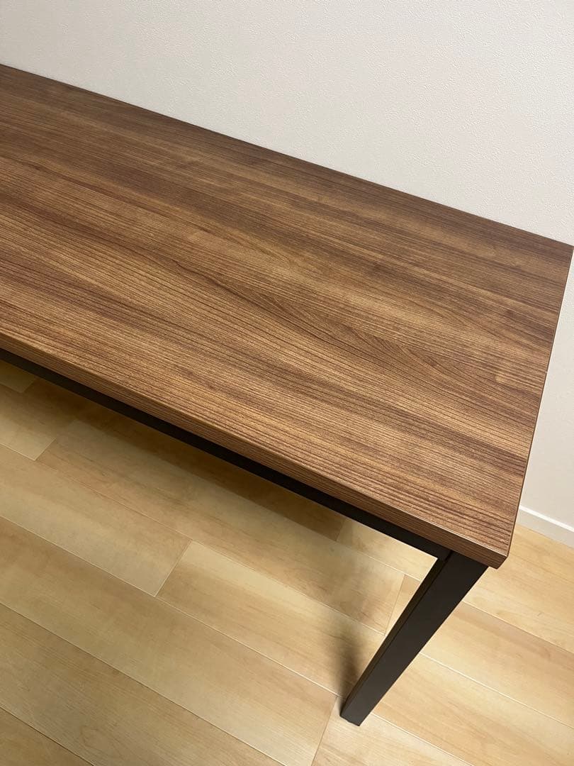 シンプルモダン 木製デスク ブラウン