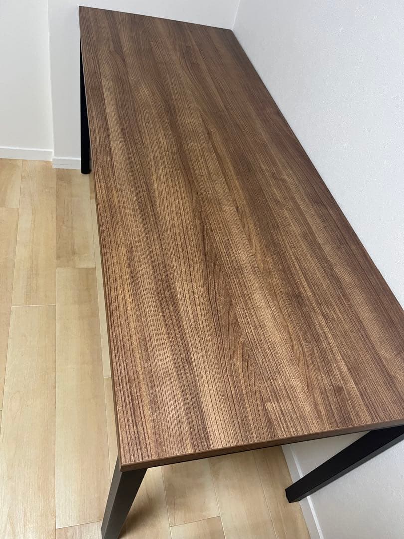 シンプルモダン 木製デスク ブラウン