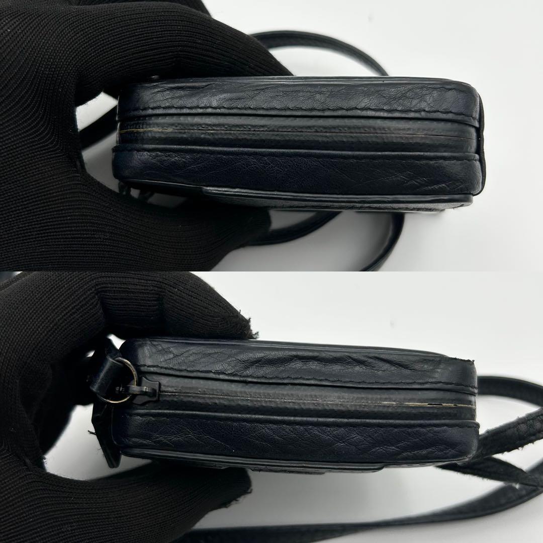 objcts.io マイクロバッグ アジャスタブルレザーストラップ付 ブラック